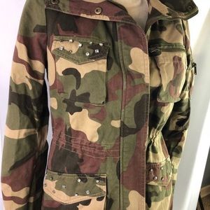 BCBGeneration Camo Cargo Coat